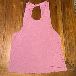 Alo Yoga Mauve Keyhole Tank